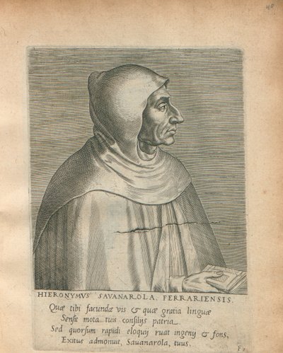 Girolamo Savonarola, 1572. by Philipp Galle