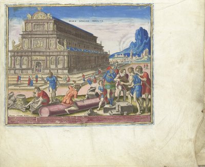 Dünyanın Sekizinci Harikası serisinden Efes'teki Diana Tapınağı, 1572 by Philipp Galle