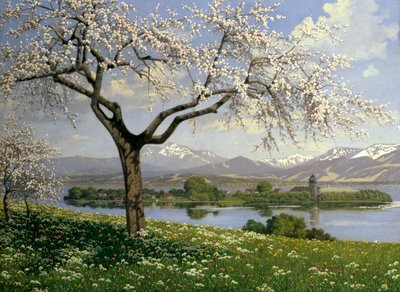 Baharda Bavyera Manzarası, Philipp Graf, 20. yüzyıl by Philipp Graf