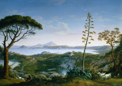 Solfatara'dan Pozzuoli Körfezi'nin görünümü by Philipp Hackert