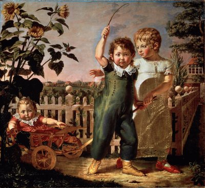Çocuk Portresi Hulsenbeck Tablosu Philipp Otto Runge (1777-1810) 1805 Güneş. 130,5x140,5 cm Hamburg, Kunsthalle by Philipp Otto Runge