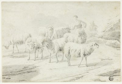 Çoban Kız ve Koyunlar by Philipp Peter Roos