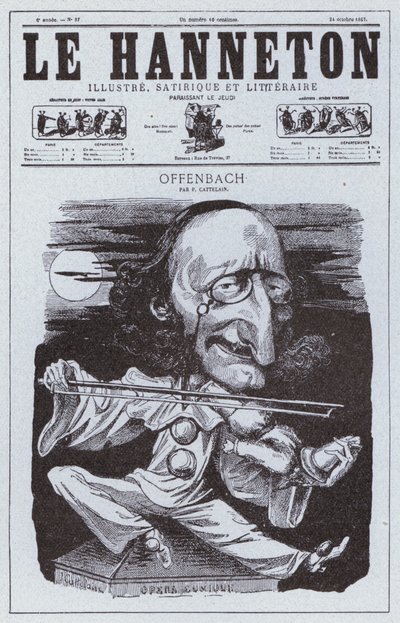 Almanya doğumlu Fransız besteci Jacques Offenbach