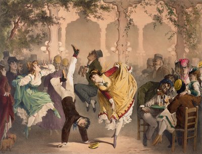 Le Quadrille a Bullier (renkli taş) by Philippe Jacques Linder