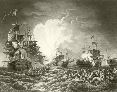 Nil Savaşı by Philippe Jacques de Loutherbourg