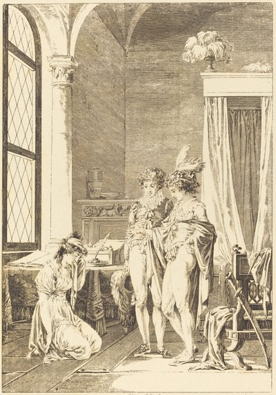 Mona Lisa: Affetmek by Philippe Triere after Jean Baptiste Mallet