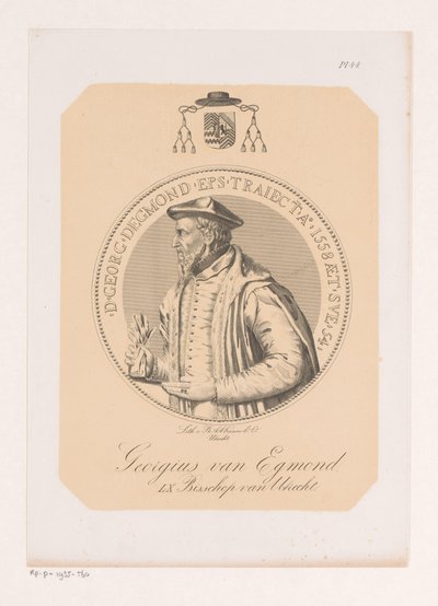 George van Egmont'un portresi by Philippus Anthonius Alexander Kanne (attributed to)