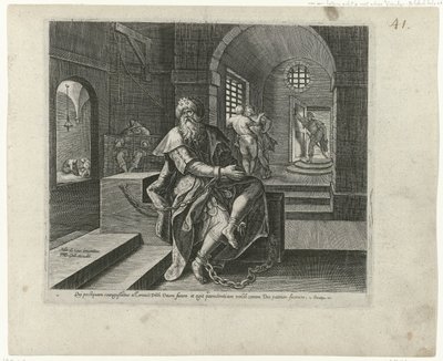 Koning Manasseh in de gevangenis Boetedoening en berouw in het Oude Testament en het Nieuwe Testament (dizi başlığı) Kalbinde günahların acısını taşıyan ve kendilerini Rab Tanrı