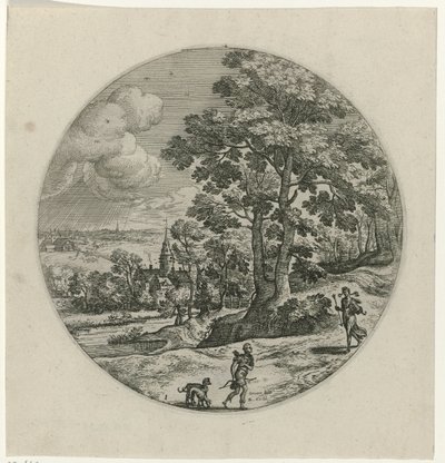 Procris schenkt Cephalus een magische pijl Cephalus en Procris (dizi adı) by Philips Galle (attributed to workshop of)