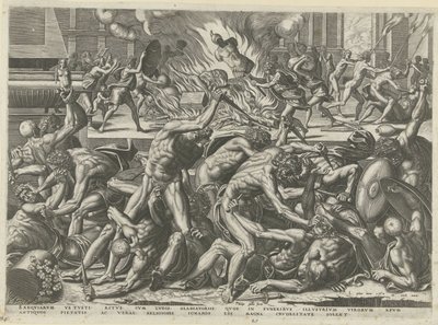 gladyatör dövüşü by Philips Galle