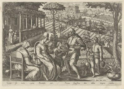 Jacht op de grasmus Jachttaferelen (dizi başlığı) Her türlü avlanma, avlanma ve balık avlamanın yapıldığı (dizi başlığı) by Philips Galle