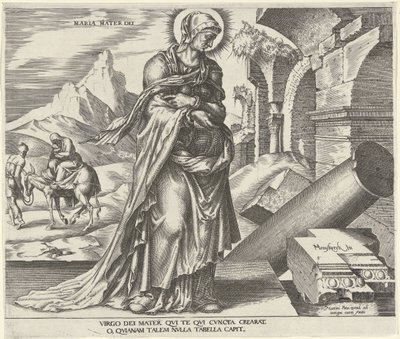 Maria Maria Mater Dei (nesne üzerindeki başlık) Eski ve Yeni Ahit
