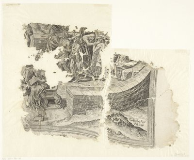 Cebes Tabula Cebetis Carta Vitae'nin sahnesinin sağ alt köşesi (orijinal başlık) by Philips Galle
