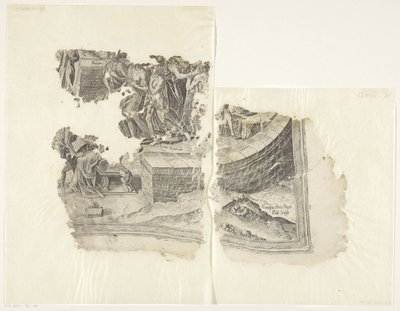 Cebes Tabula Cebetis Carta Vitae'nin sahnesinin sağ alt köşesi (orijinal başlık) by Philips Galle