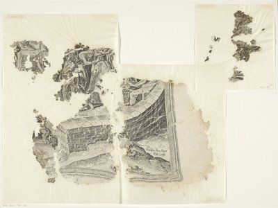 Cebes Tabula Cebetis Carta Vitae'nin sahnesinin sağ alt köşesi (orijinal başlık) by Philips Galle
