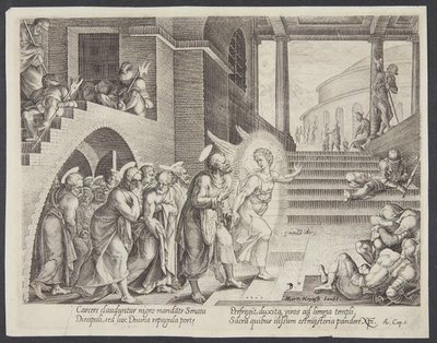 Havarileri zindandan çıkaran melek by Philips Galle