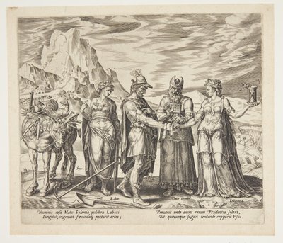 Emek ve çalışkanlığın evliliği by Philips Galle