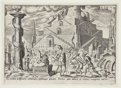 Babil kulesi by Philips Galle