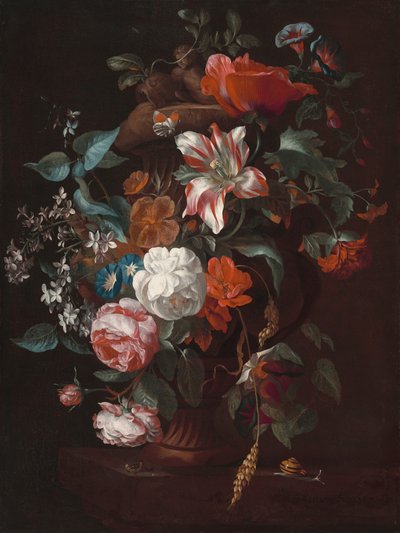 Vazoda Çiçekler, c. 1700. by Philips van Couwenbergh