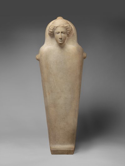 Mermer antropoid lahit, yaklaşık MÖ 410 (parian mermeri) by Phoenician