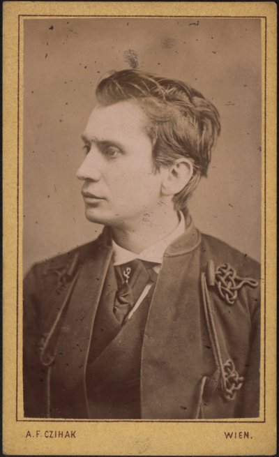 Leopold von Sacher-Masoch 1836-1895, c. 1880 by Photo studio Adolf F. Czihak.