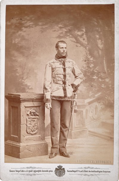 Rudolf, Avusturya Veliahtı 1858-1889, yaklaşık 1880-1885. by Photo studio C. K. Dvorni Prague.