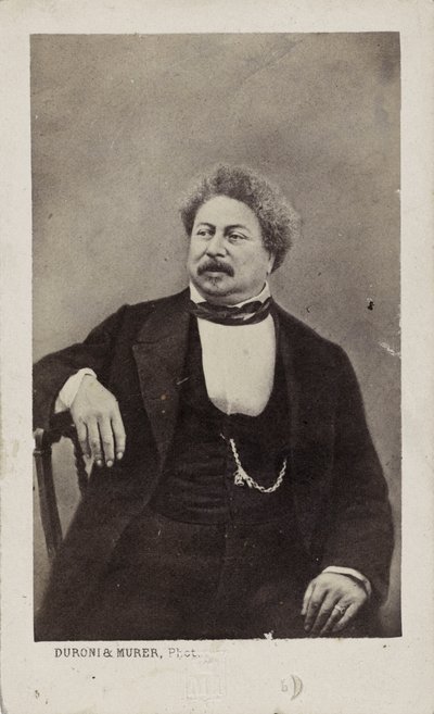 Yazar Alexandre Dumas babası 1802-1870, 1870. by Photo studio Duroni and Murer.