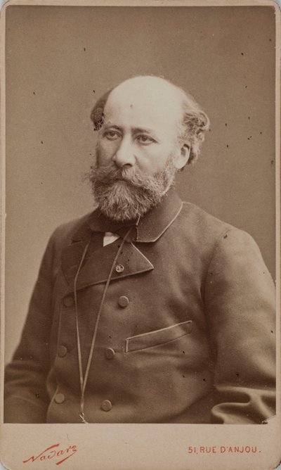 Octave Feuillet 1821-1890 portresi. by Photo studio Nadar.