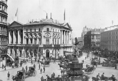 Piccadilly Sirki, Westminster, Londra, c1910 1911 by Photochrom Co Ltd of London