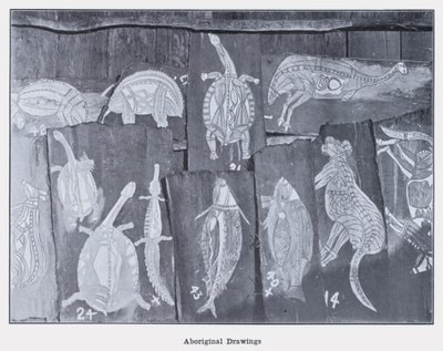 Aborijin Çizimleri (s/b fotoğraf) by Photographer Australian