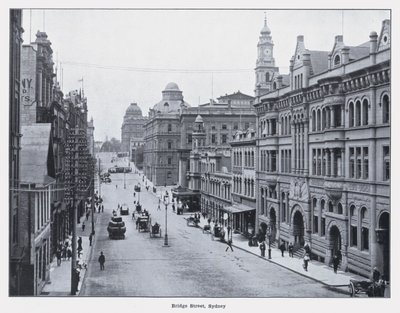 Bridge Street, Sidney (s/b fotoğraf) by Photographer Australian