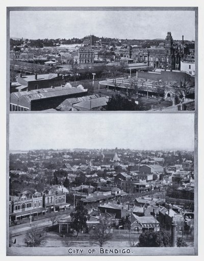Bendigo Şehri (s/b fotoğraf) by Photographer Australian