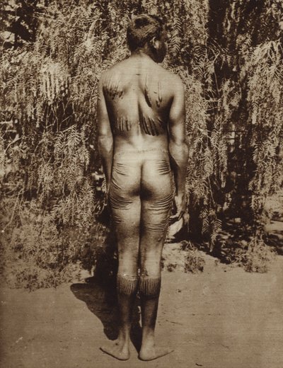 Yerli Avustralya vücut dekorasyonu (s/b fotoğraf) by Photographer Australian