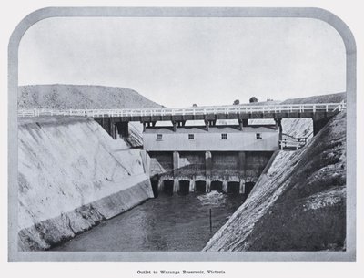 Waranga Rezervuarına çıkış, Victoria (s/b fotoğraf) by Photographer Australian