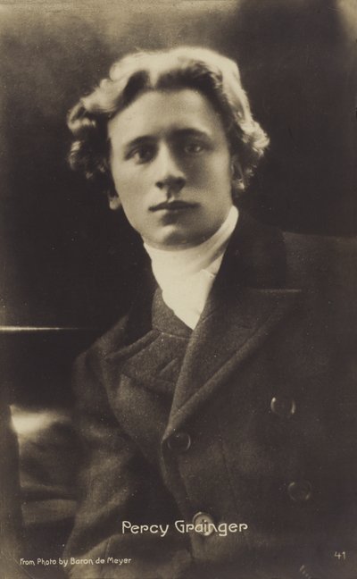 Percy Grainger, Avustralya doğumlu besteci, aranjör ve piyanist (1882-1961) (b/w fotoğraf) by Photographer Australian