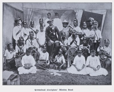 Queensland Aborjinlerinin Görev Grubu (s/b fotoğraf) by Photographer Australian
