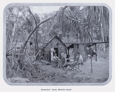 Keresteciler Kampı, Melville Adası (s/b fotoğraf) by Photographer Australian