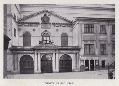 Theater an der Wien (s / b fotoğraf) by Austrian Photographer
