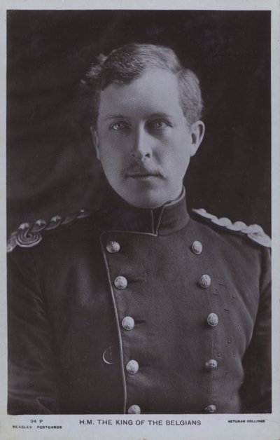 Albert I, Belçika Kralı (s/b fotoğraf) by Photographer Belgian