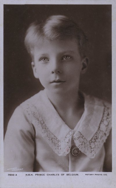 Belçika Prensi Charles, Flanders Kontu (s/b fotoğraf) by Photographer Belgian