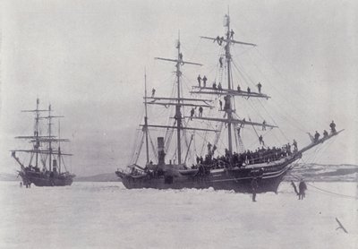 Kanada: Buzda Vapurları Sızdırmazlık (s/b fotoğraf) by Photographer Canadian