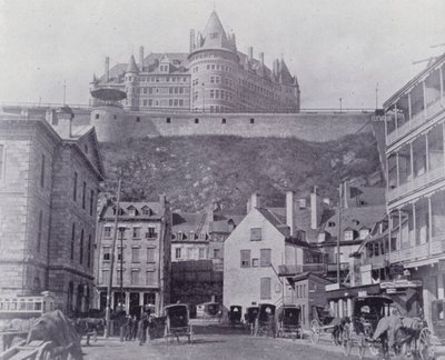 Kanada: Chateau Frontenac, Quebec (s/b fotoğraf) by Photographer Canadian