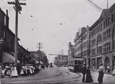Granville Caddesi, Vancouver (s/b fotoğraf) by Photographer Canadian
