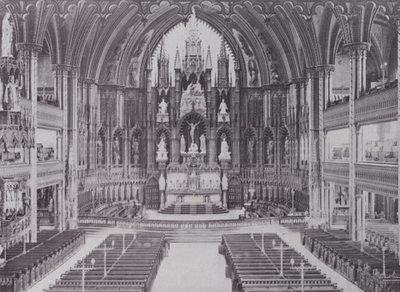 İç Notre Dame Katedrali, Montreal (s/b fotoğraf) by Photographer Canadian