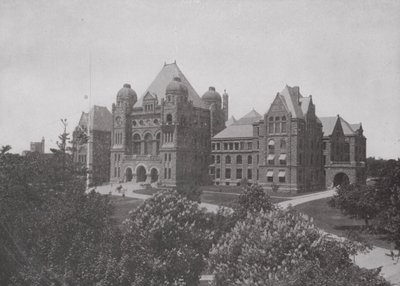 Ontario Eyaleti Parlamento Binaları, Toronto (s/b fotoğraf) by Photographer Canadian