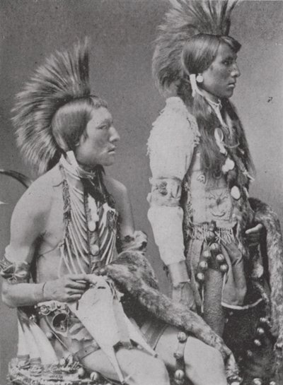 İki Blackfoot Braves (s/b fotoğraf) by Photographer Canadian