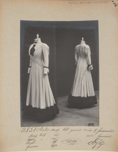 Albüm Sayfası: House of Worth, Afternoon Dress by Photographer French
