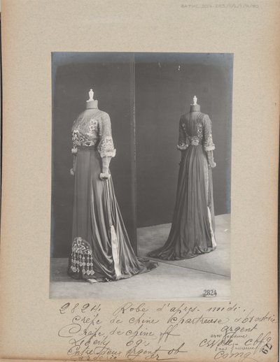 Albüm Sayfası: House of Worth, Afternoon Dress by Photographer French