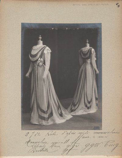 Albüm Sayfası: House of Worth, Afternoon Dress by Photographer French