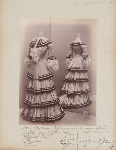 Albüm Sayfası: House of Worth, Kostüm by Photographer French